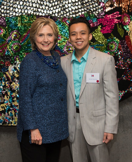Andy Duong & Hillary Clinton
